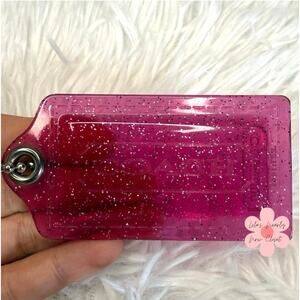 3” COACH Poppy Fob Bag Charm Hang tag Hangtag